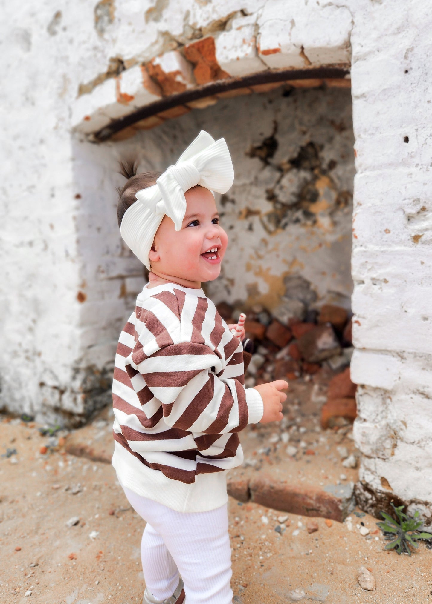 Bubble Sleeve Pullover - Coconut